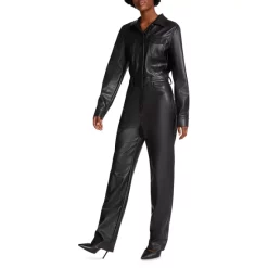 Cheapest 😀 STEVE MADDEN Portia Faux Leather Jumpsuit Black 👍 -DealsSunset & Spring Store unnamed file 724