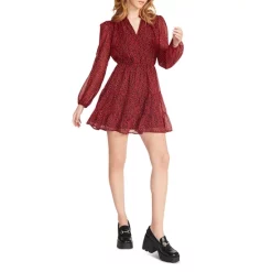 Deals 😀 STEVE MADDEN Bobbi Animal Print Mini 👗 Dress Bright Red 🔥 -DealsSunset & Spring Store unnamed file 729