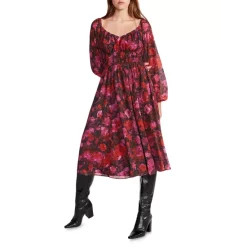 Hot Sale 😍 STEVE MADDEN Laine Floral Print 👗 Dress Multi 😍 -DealsSunset & Spring Store unnamed file 747