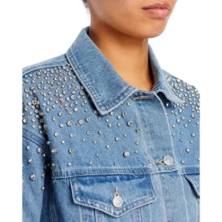 Best Sale 😉 Sunset & Spring Cotton Embellished Denim Jacket Medium Denim 🛒 -DealsSunset & Spring Store unnamed file 78