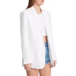 Flash Sale 👏 STEVE MADDEN Linen On The Edge Boyfriend Blazer White ❤️ -DealsSunset & Spring Store unnamed file 787