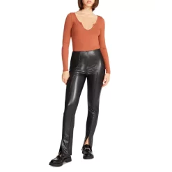 Discount 🔔 STEVE MADDEN Anastasia Faux Leather Leggings Black ⌛ -DealsSunset & Spring Store unnamed file 796