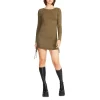 Best Sale 🧨 STEVE MADDEN BB DAKOTA X Ruched Bodycon 👗 Dress Olive 👏
